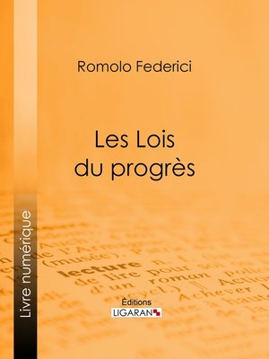 cover image of Les Lois du progrès